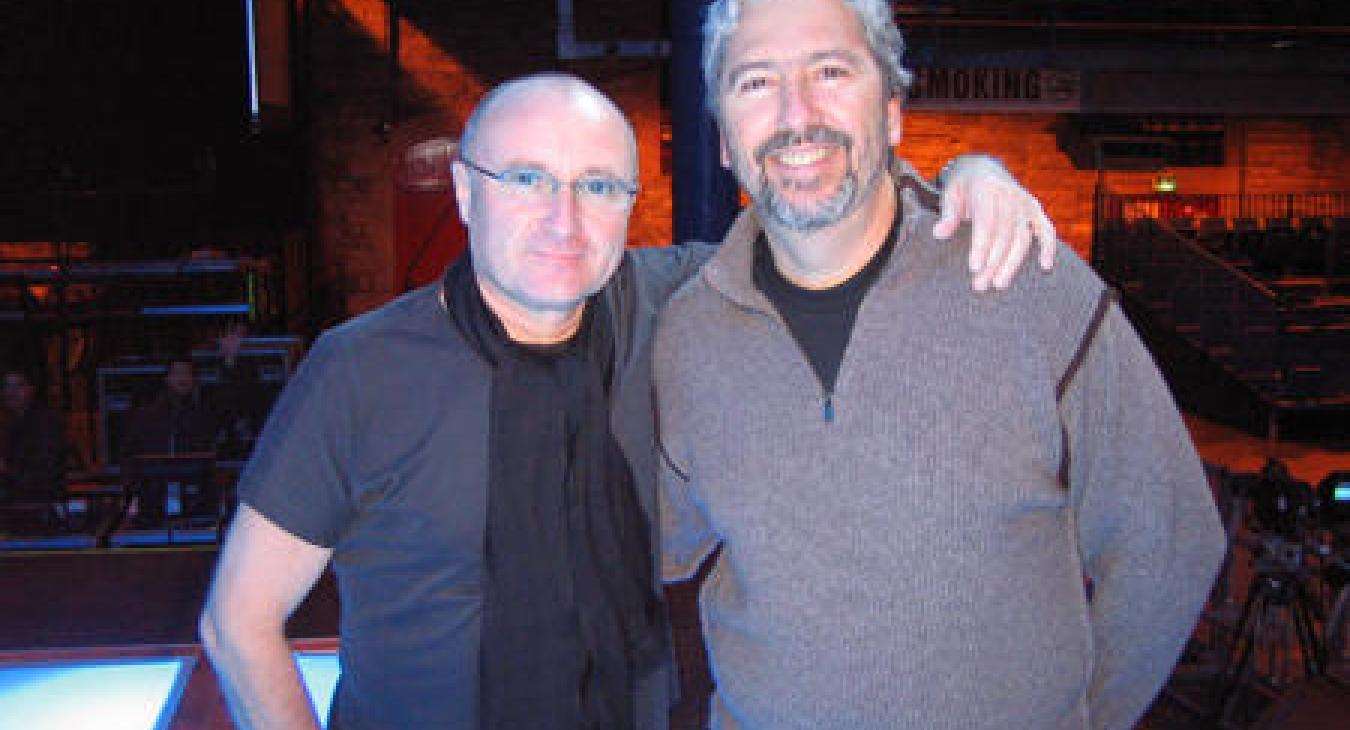 Phil Collins and Luis Conte