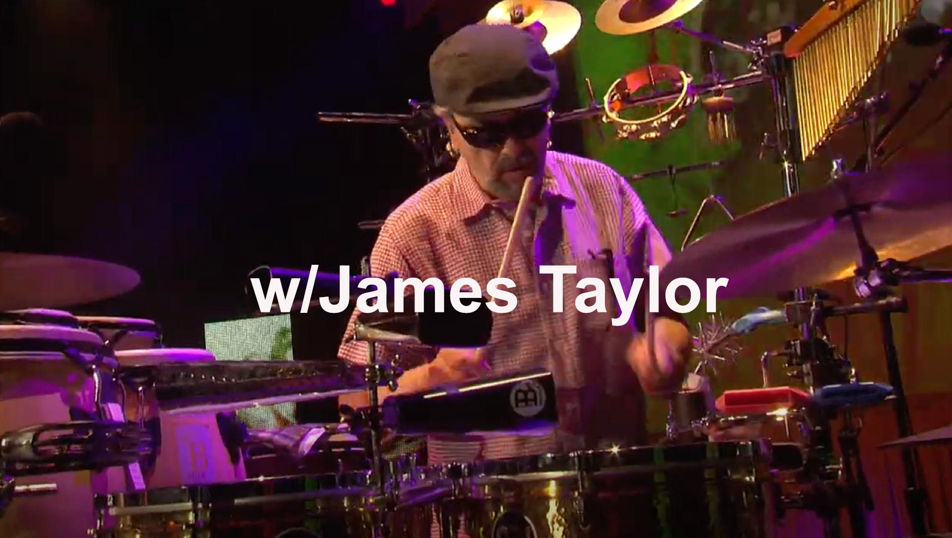 Luis Conte with James Taylor